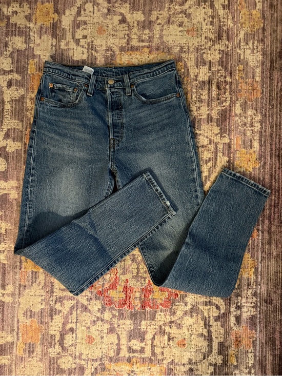 Levi's Denim - Levi's light blue denim high-rise straight jeans